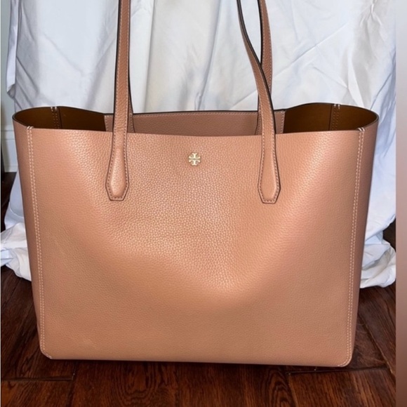 Tory Burch NWOT Blake Leather Tote and Wristlet -Color Pink Moon - Picture 2 of 7